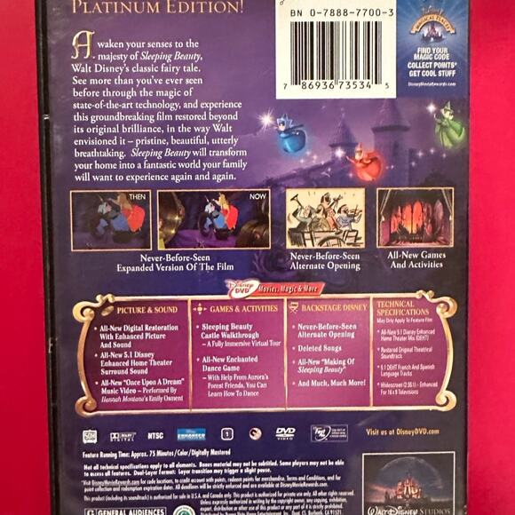 Sleeping Beauty Platinum Edition 50th Anniversary DVD - Picture 2 of 4
